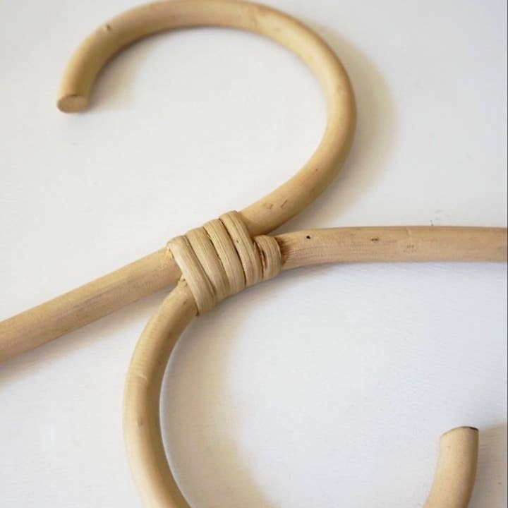 Bali Harvest - Wholesale Clothes Hangers - Original Rattan Hangers (Adult) - Zero Waste Eco Boho Decor