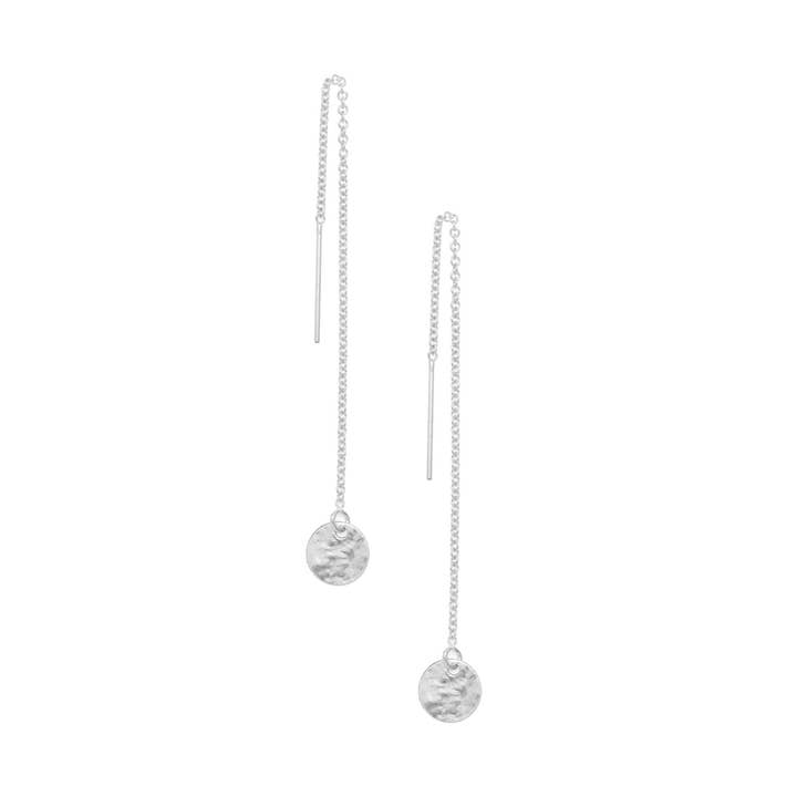 Boucles d'oreilles en forme de cascade, argent sterling pour la vente par épanoui