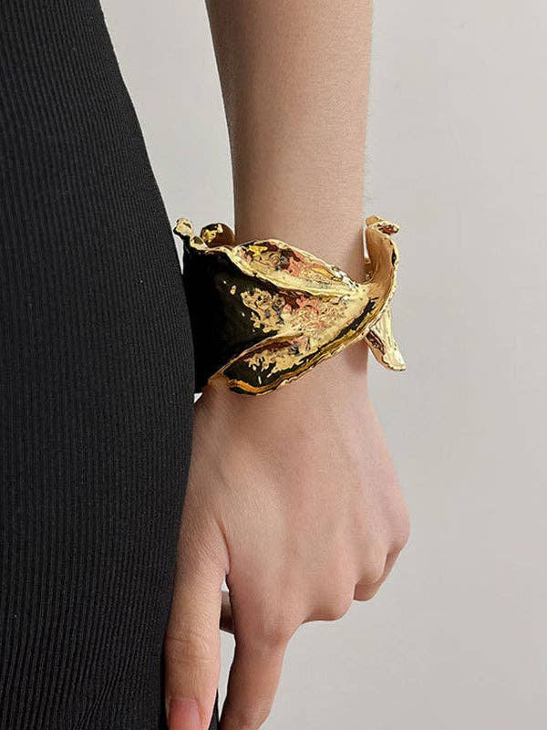 UZ Wholesale Store – wholesale Manschettarmband – Geometriskt ringent enfärgat armbandstillbehör0