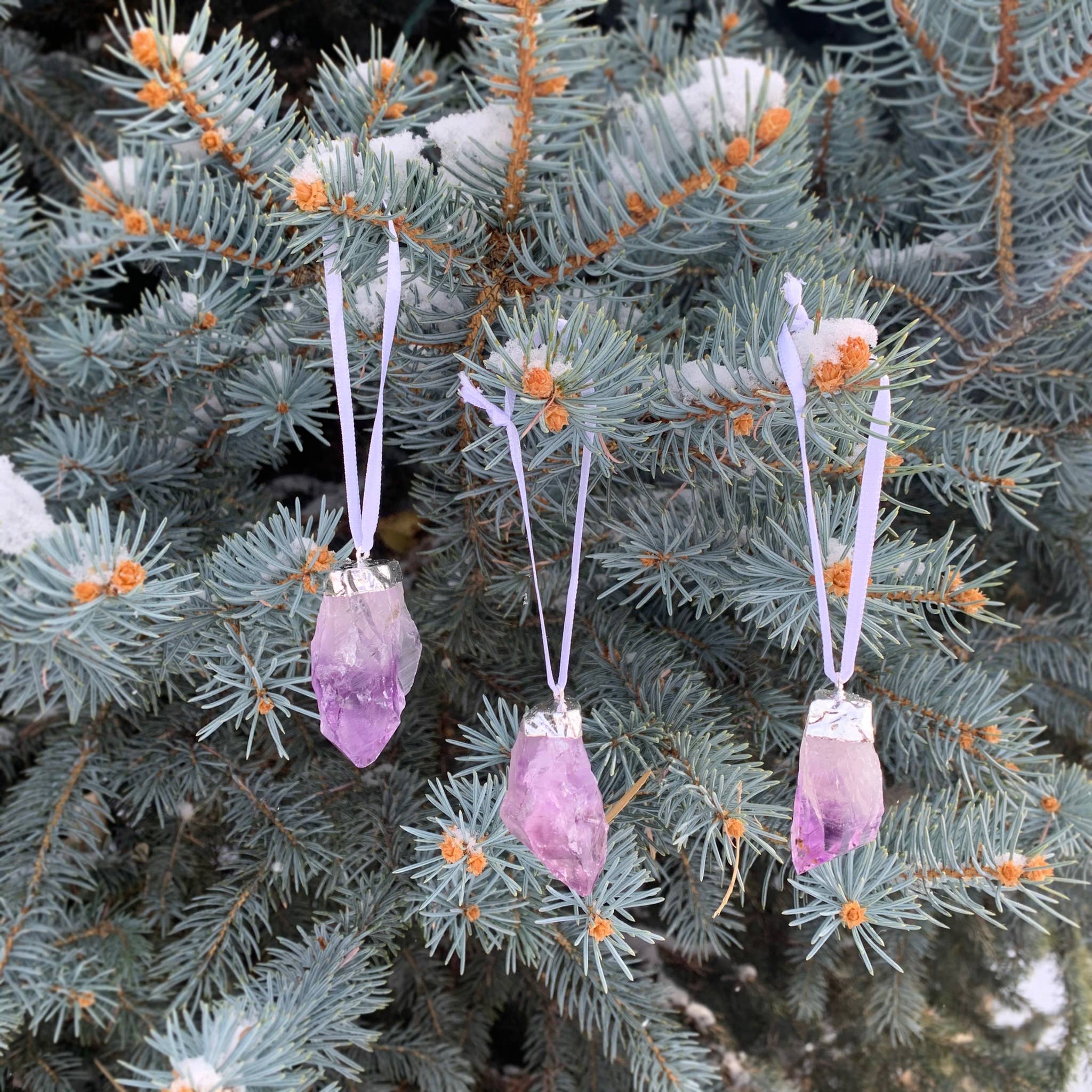 Hiouchi Jewels | Rose & Bolt Grateful Dead Jewelry - Wholesale Ornament Set - Crystal Holiday Ornament Set | Amethyst1