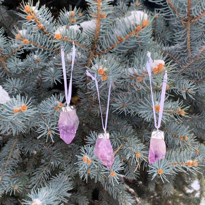 Hiouchi Jewels | Rose & Bolt Grateful Dead Jewelry - Wholesale Ornament Set - Crystal Holiday Ornament Set | Amethyst1