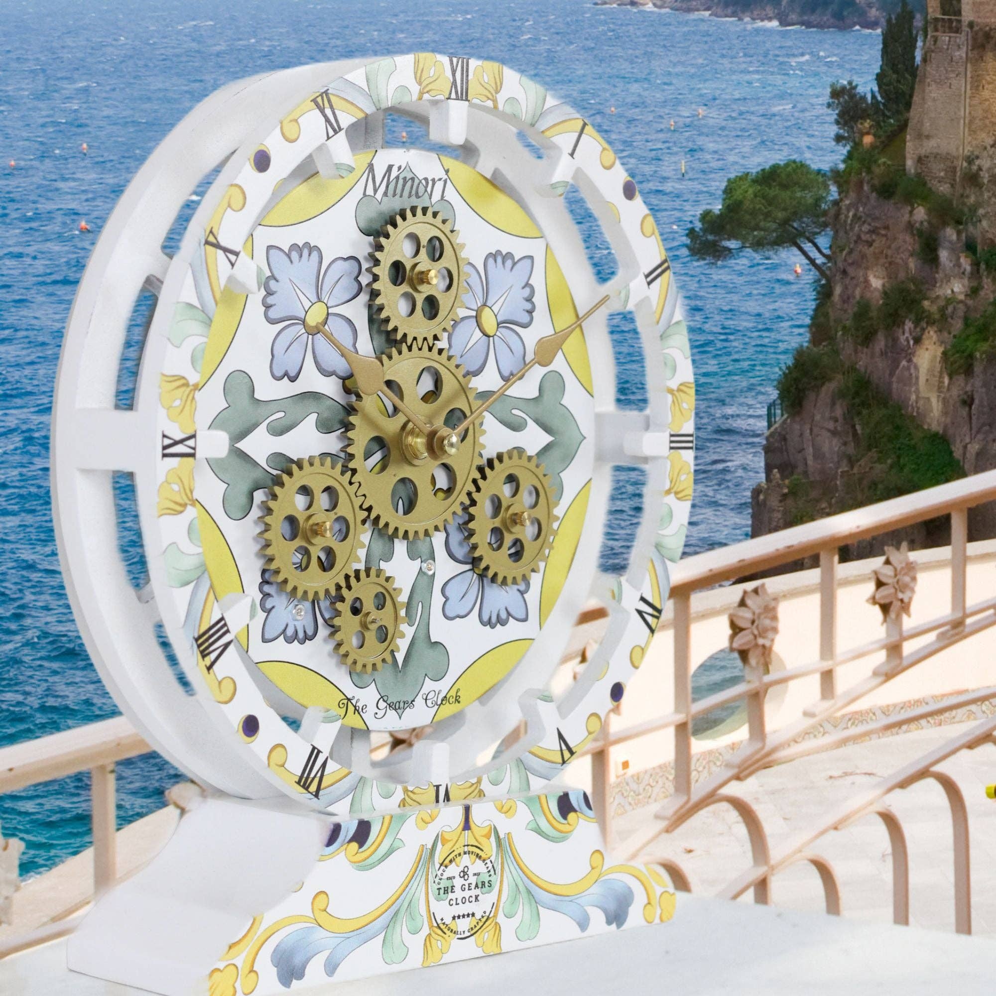 The Gears Clock - Vendita all'ingrosso Orologi da tavolo - OROLOGIO DA TAVOLO DA PARETE ITALY LINE 10 POLLICI MINORI3