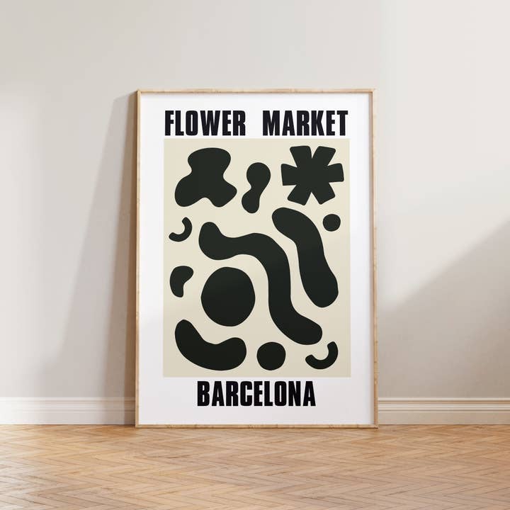 Lune Club - Wholesale Art Print - Flower Market Barcelona Print