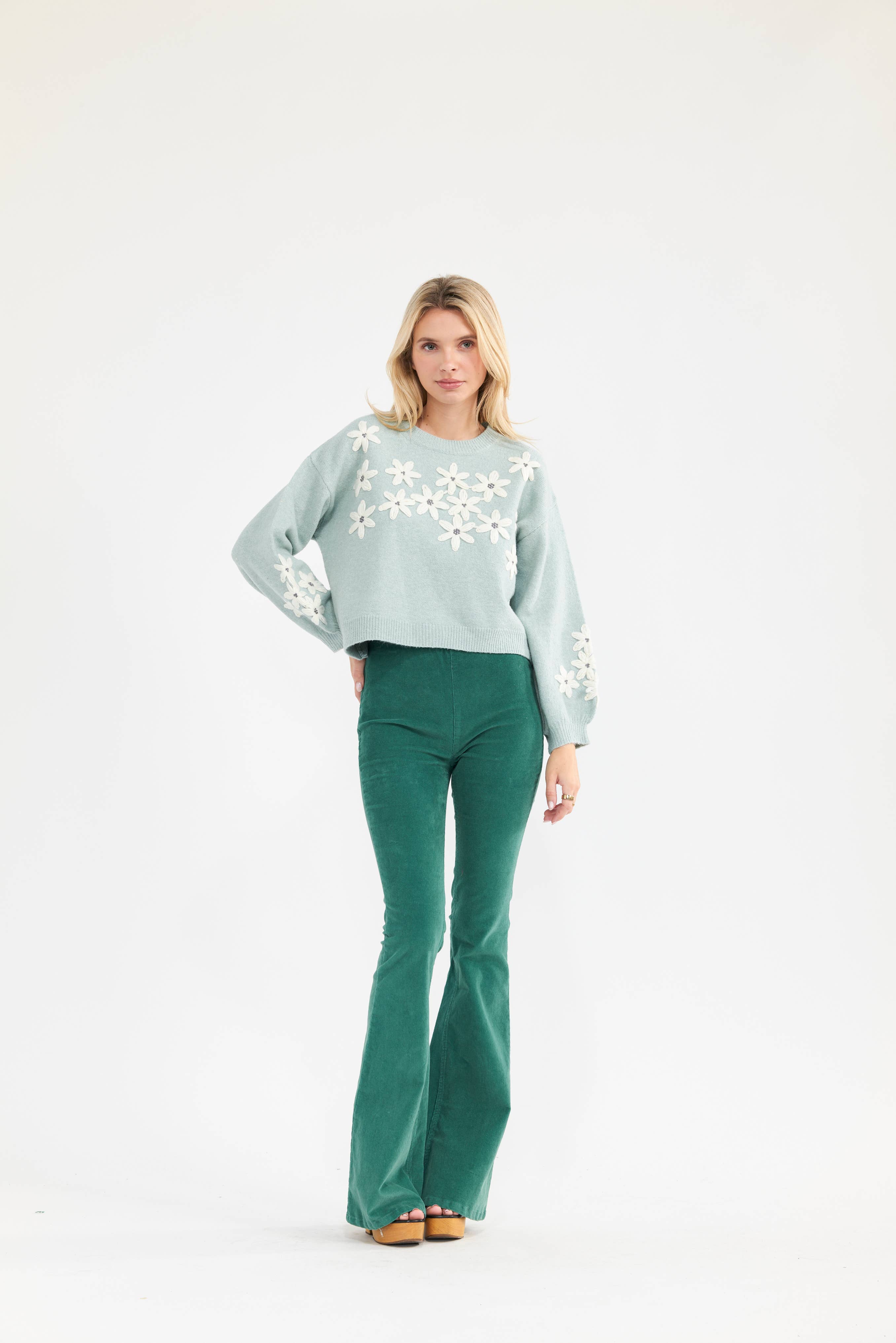 Newbury Kustom - Vente Pull en maille – femme - 11328-Pull en maille avec appliqué floral7