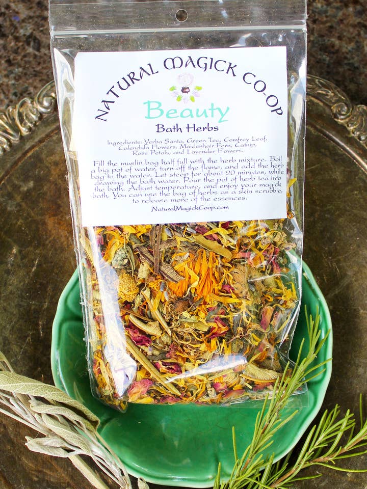Herbes de Bain Beauté pour la vente par Natural Magick Co-op