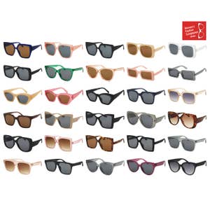 Mens Sunglasses Bulk BLACK 1 Dozen Quality Wholesale Retro