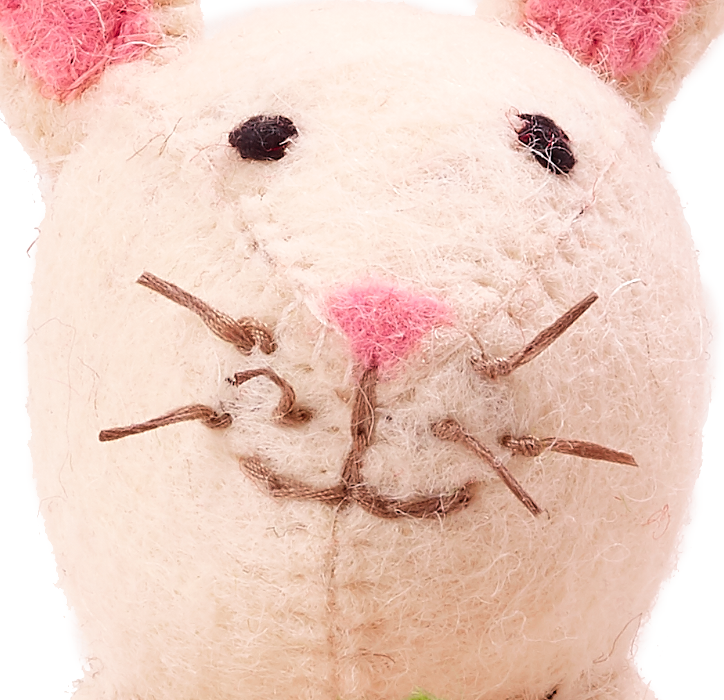 Arcadia Home - Wholesale Decorative Tabletop Object - Handmade Easter Bunny in Cream, Spring Decor, Tabletop2