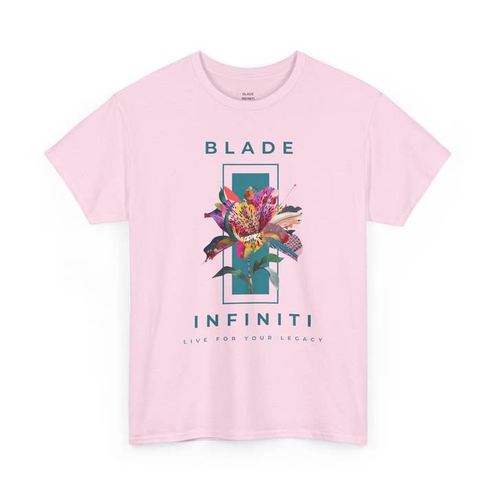 Essentie van Infiniti Teal/Floral T-Shirt voor wholesale door Blade Infiniti LLC