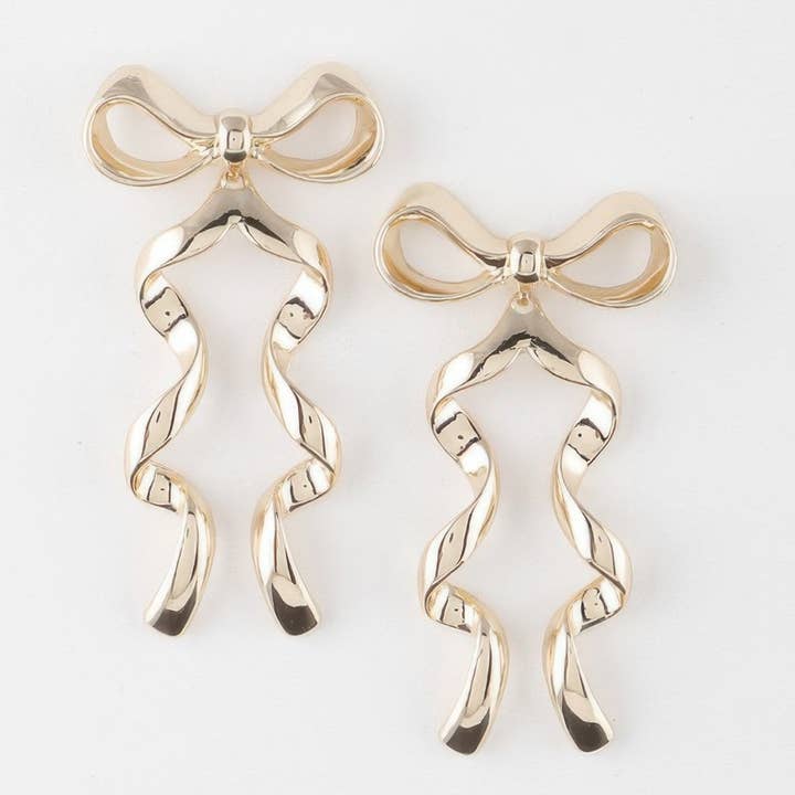 CC Wholesale Clothing - Wholesale Dangle Earrings - Ribbon Drop Earrings0