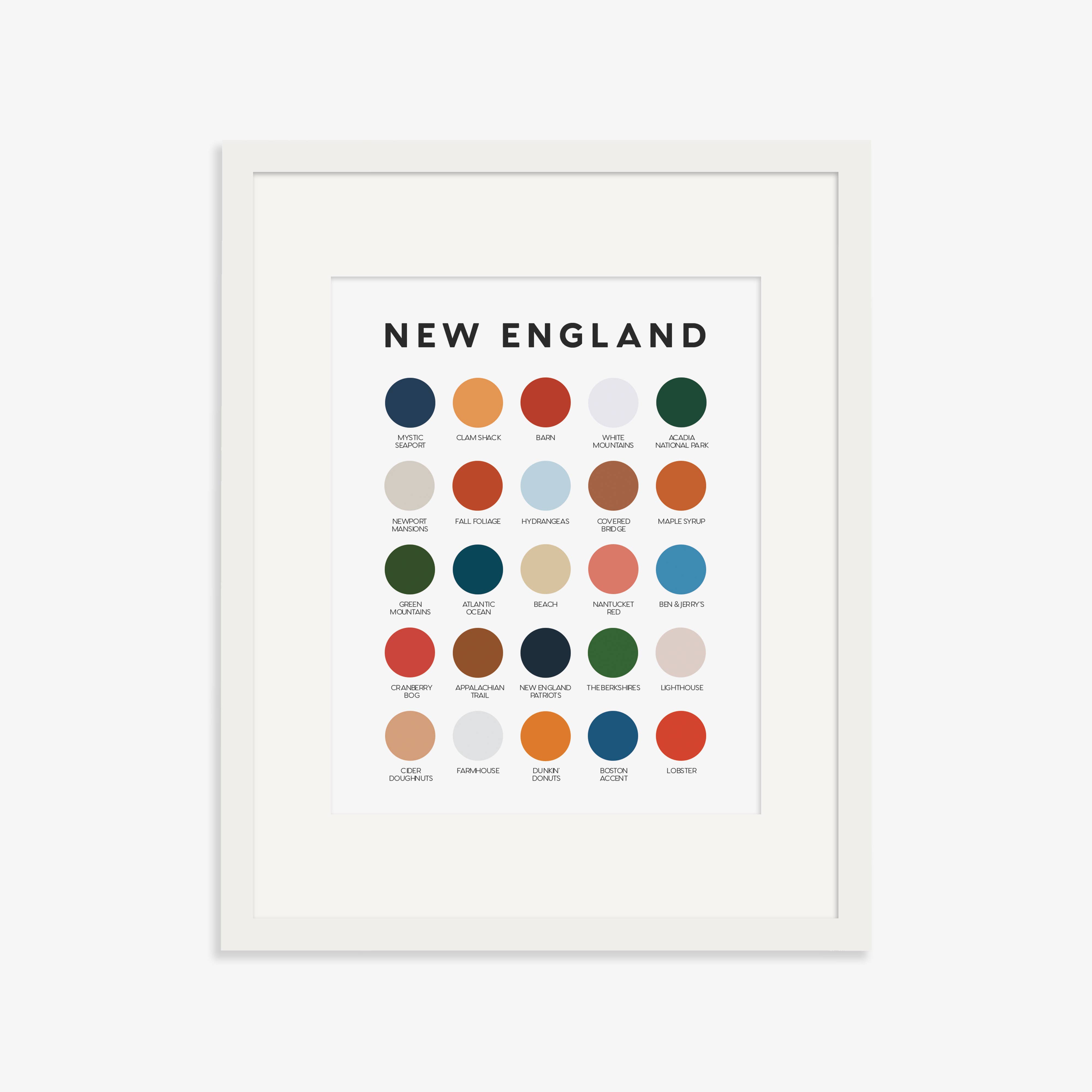 Lunch City Studio - Wholesale Art Print - New England Color Palette Print3