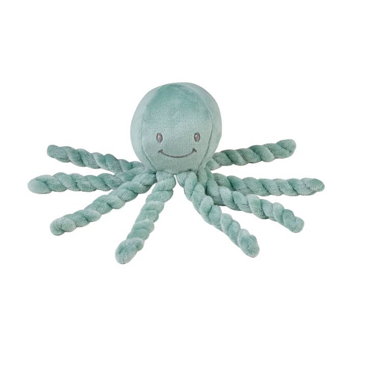 Hippychick - Wholesale Stuffed/Plush Toy - Kids & Baby - Nattou Lapidou - Piu Piu Octopus Copper Green
