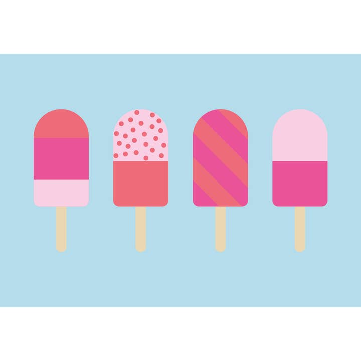 Cartão Postal - Luminoso - Picolés por atacado de nobis design