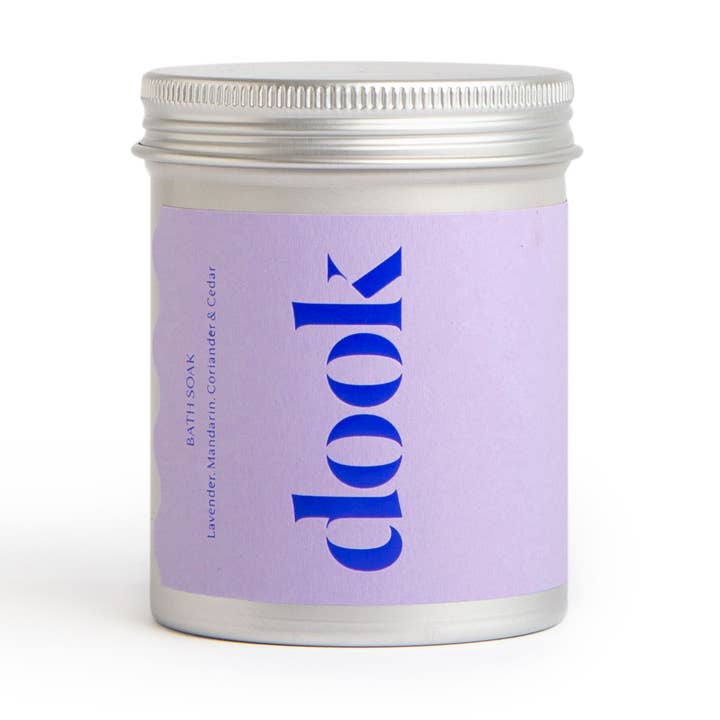 Bain de bain - Sels de bain à la lavande, à la mandarine, à la coriandre et au cèdre pour la vente par Dook - Scottish Salt Soap