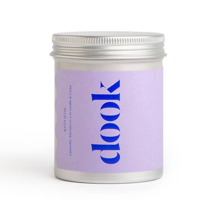 Bath Salt - Lavender, Mandarin, Coriander & Cedar 200g Tin for wholesale by Dook - Scottish Salt Soap