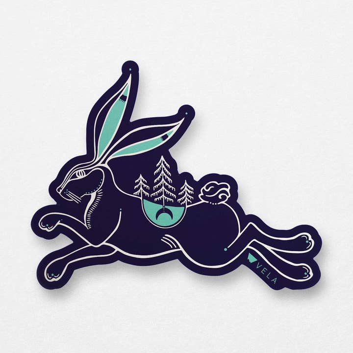 Autocollant lièvre pour la vente par Ketsol