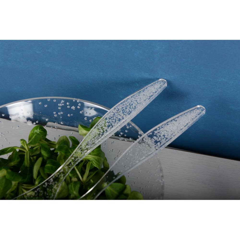 AULICA - Vente Ustensile de service - Couverts à salade acrylique bulle1