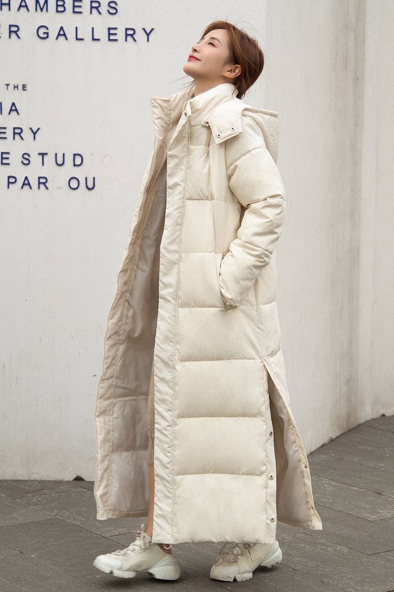 Marayn - Vente Doudoune – femme - Manteau Long Matelassé Chic et Chaud Polyvalent 202436