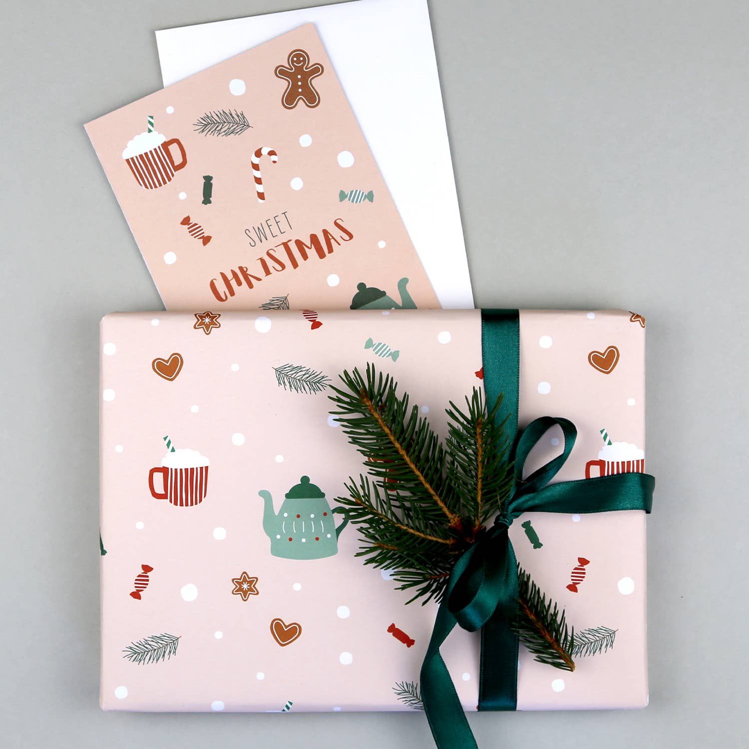 Kunst an Papier - Wholesale Flat Wrap - Olaf gingerbread wrapping paper2