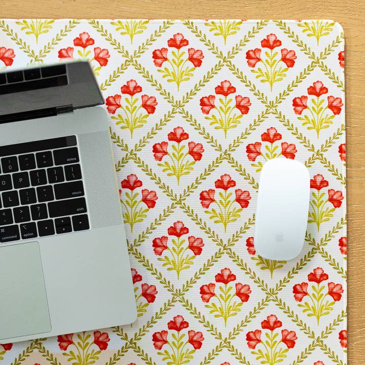 Winter Poppies Desk Pad for wholesale by Elyse Breanne Design