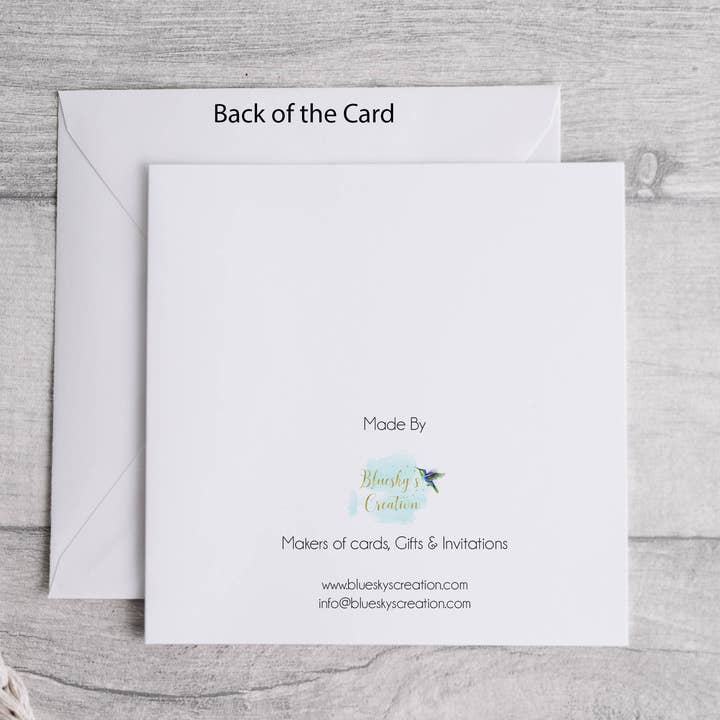 Bluesky's Creation – wholesale Anniversary card – Wife 1st Anniversary card1