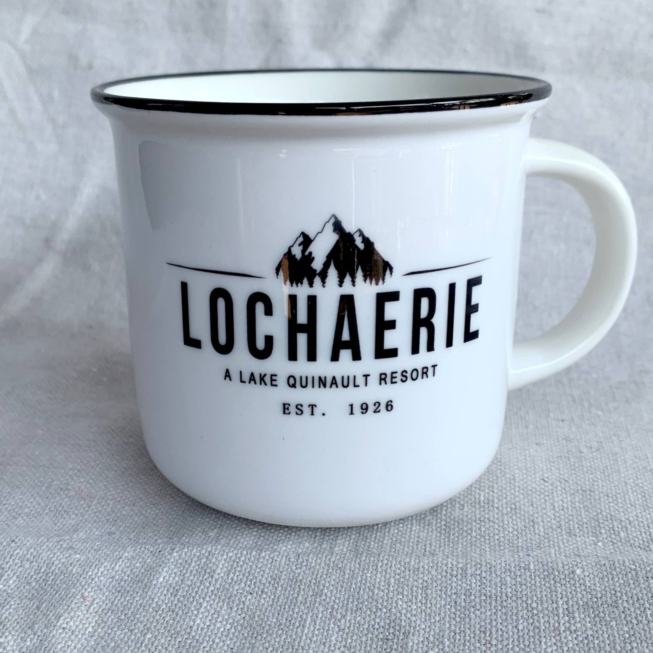 B.Berish - Venta al por mayor Taza - Diseño de ubicación personalizada Black Lip Ceramic Camper 13oz. Taza3