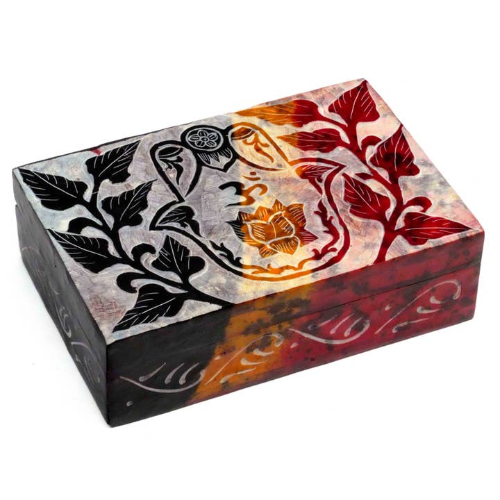 Fabriqué à la main avec une boîte en pierre Om Symbol. pour la vente par R. Expo/Song of India