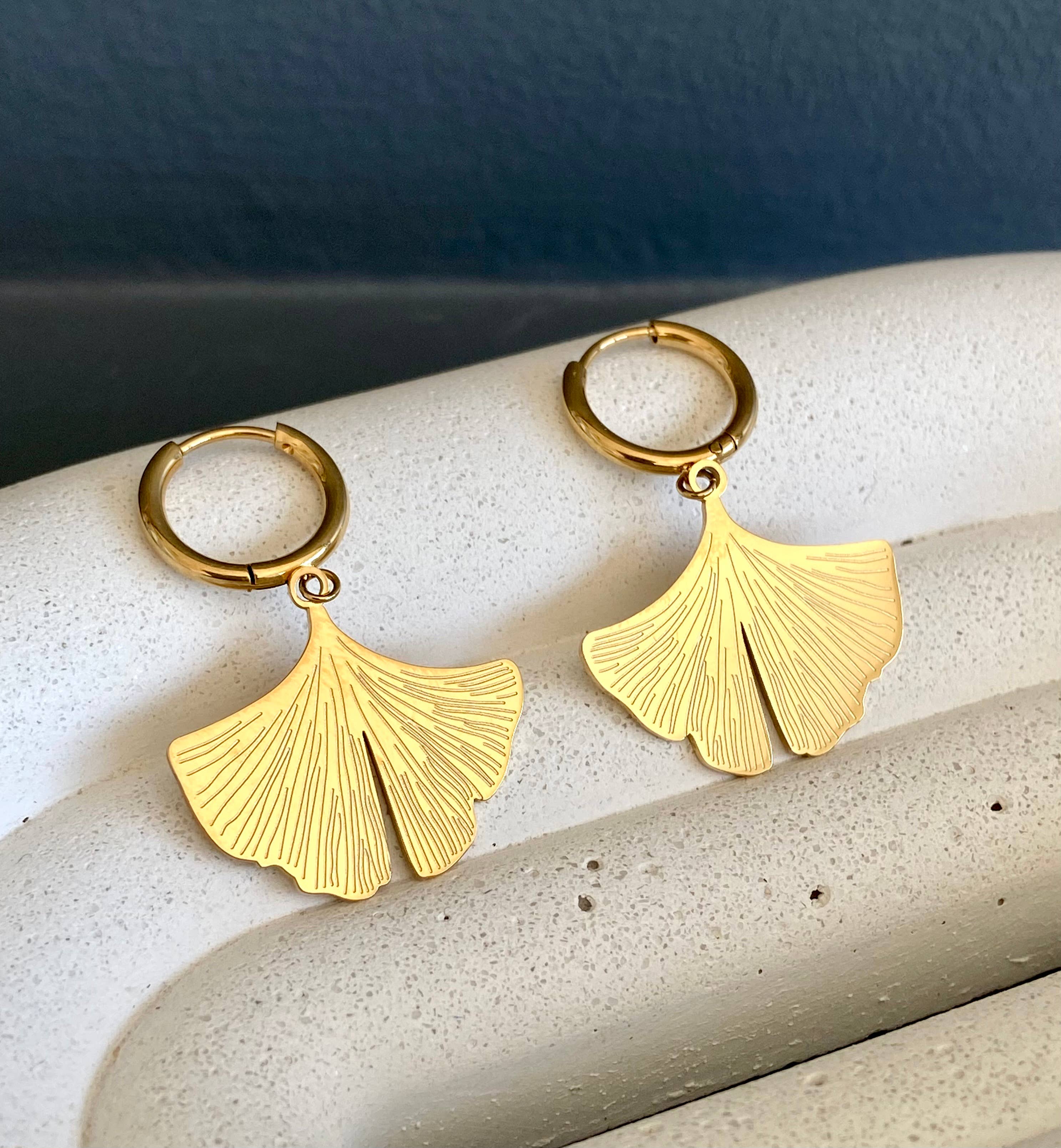 Ma Cocotte - Wholesale Dangle Earrings - Gingko earrings 21
