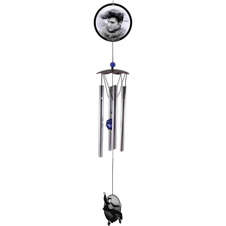 Elvis Metal Wind Chime for wholesale by Spoontiques, Inc