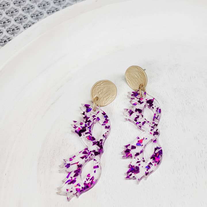 Mardi Gras Mask Örhängen för wholesale av Krafts By Kassy