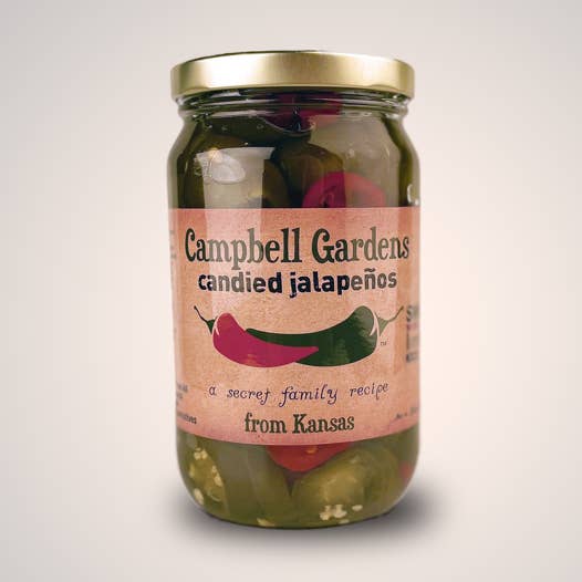 Candied Jalapeños for wholesale by Campbell Gardens