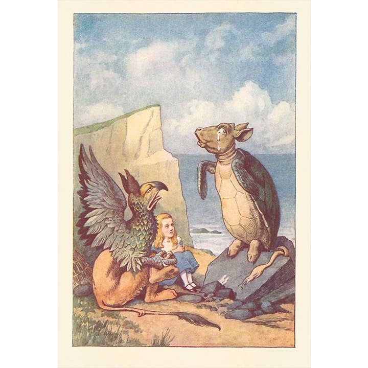 Postal KF-754 Falsa Tortuga, Grifo y Alicia para venta al por mayor de Found Image Press