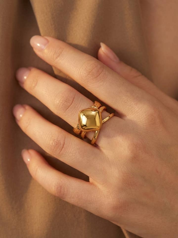 Ring i rustfrit stål 424RX305 for engroshandel hos BYREN | ÉLINE L'ATELIER