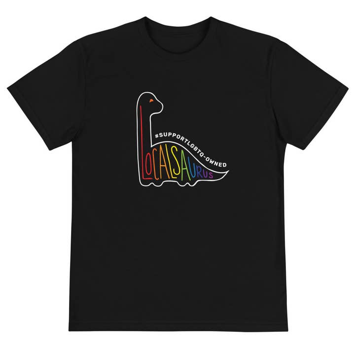 Support LGBTQ Sustainable T-Shirt for wholesale by Localsaurus