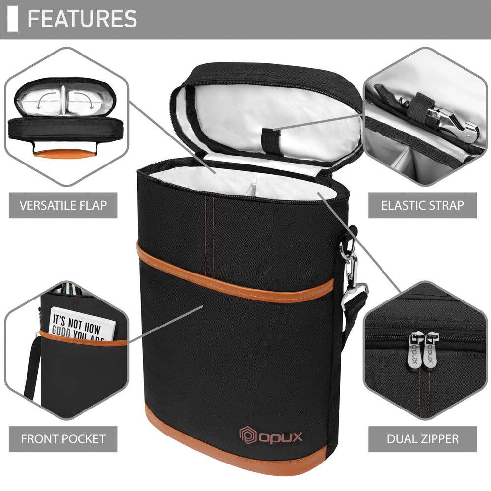 OPUX – Großhandel Weintasche – Weintragetasche für 2 Flaschen14