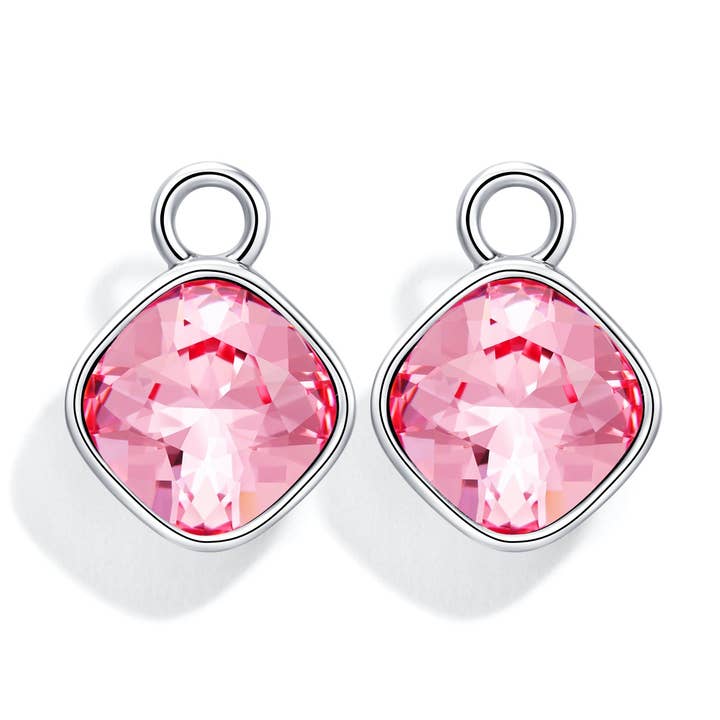 Ciondoli in rodio rosa chiaro Swarovski Mix per la vendita all'ingrosso da parte di My Jewellery Story