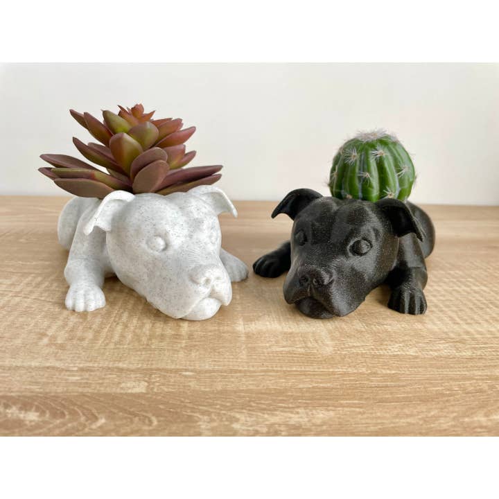 3DCustomPrintsUS – wholesale Planteringslåda – Amerikansk Pit Bull Terrier-kruka