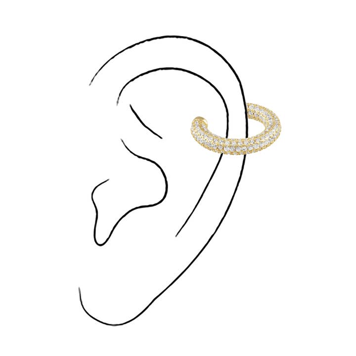 Tinsley CZ Ear Cuff for wholesale by Sahira Jewelry Design