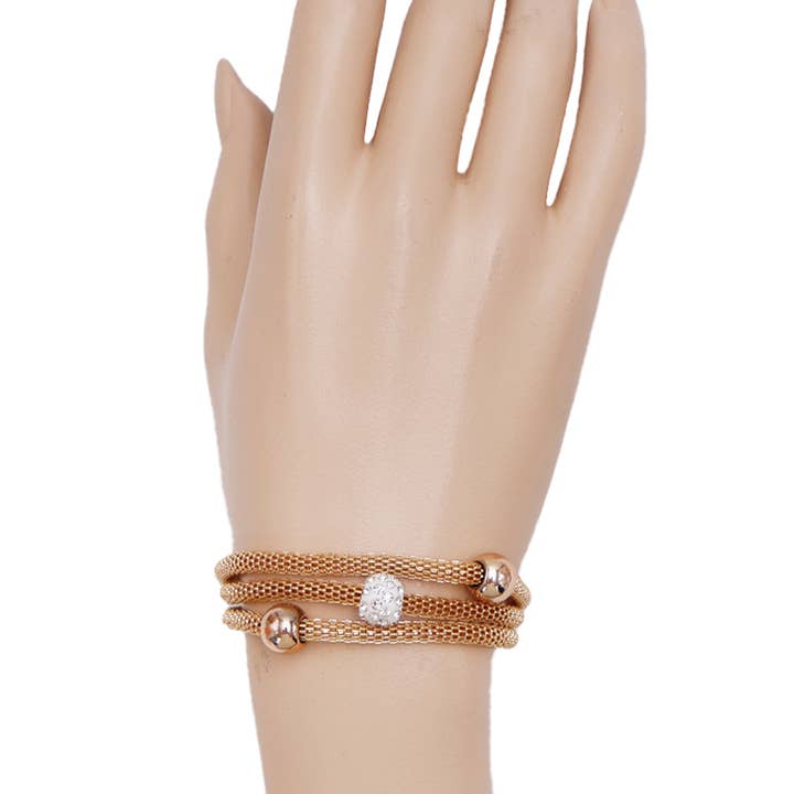 Cap Zone - Vente Bracelets maillon et chaîne - Bracelet à chaîne en alliage métallique à brins multicouches1