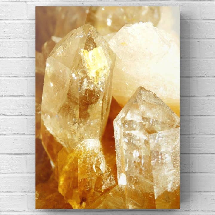 Citrin ädelstenssamling Konstverk Canvas för wholesale av MizDragonfly