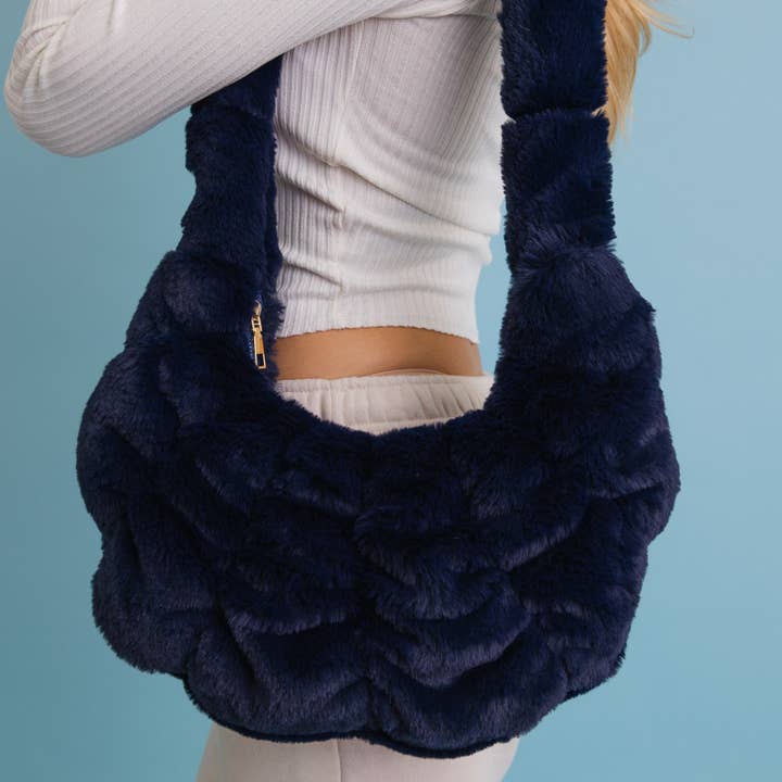 Leto Accessories - Wholesale Crossbody bag – Women's - Plush Cloud Knit Cross Body Bag ⛅️8