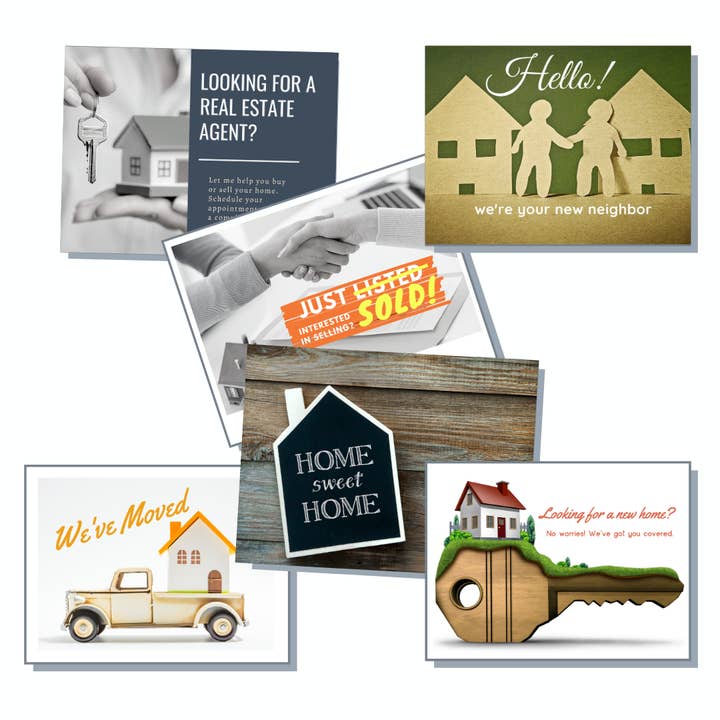 50-Pack Real Estate Marketing Postcards for wholesale by Heritage Owl