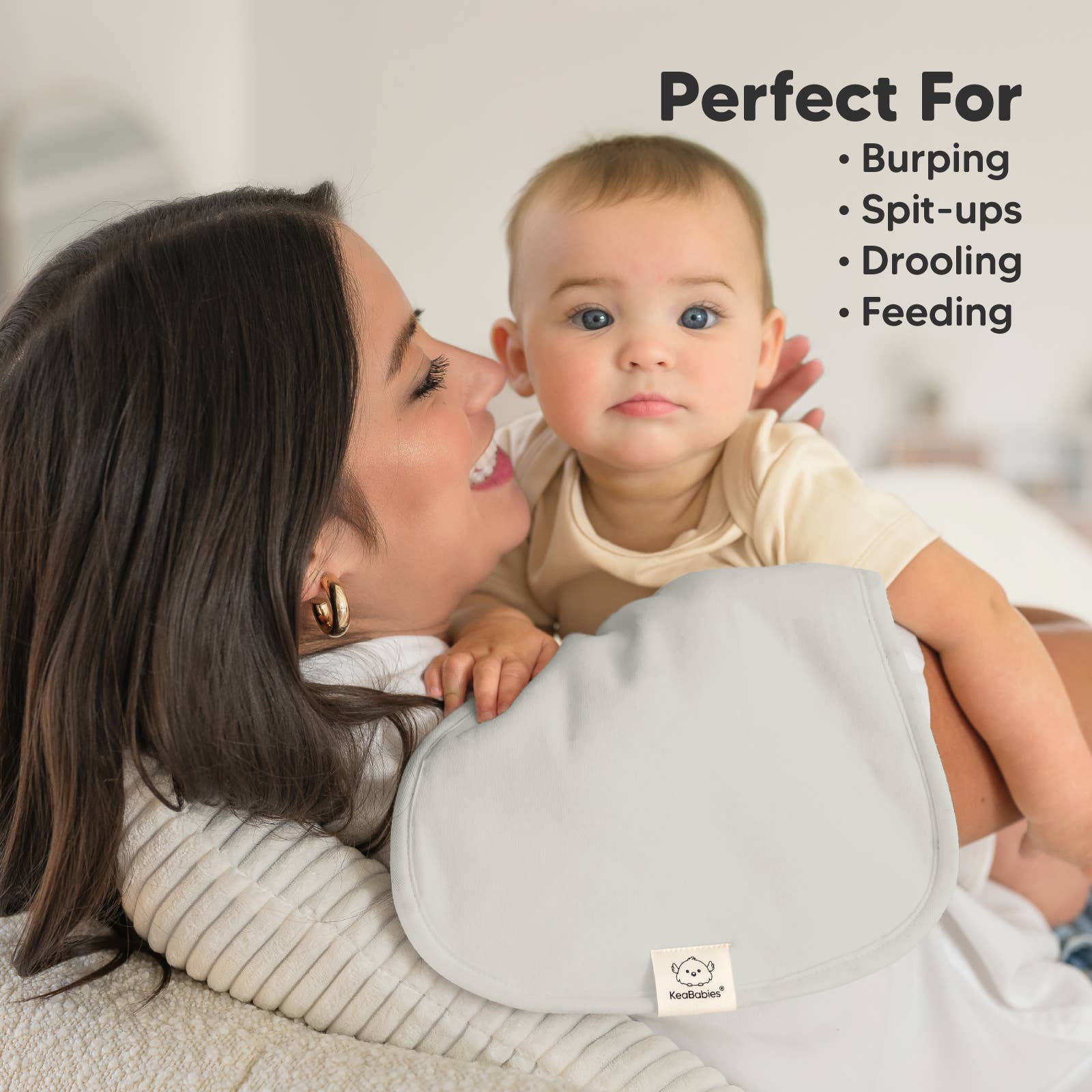 Embrace KeaBabies 5-Pack Urban Burp Cloths for wholesale on Faire4