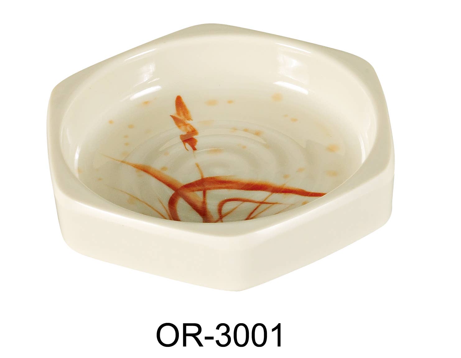 Yanco - Wholesale Sauce Server - 4 1/8" SAUCE DISH GOLD ORCHIS 3.5 OZ0