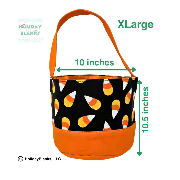 Holiday Blanks - Wholesale Basket - Halloween Candy Corn design basket embroidery blanks1