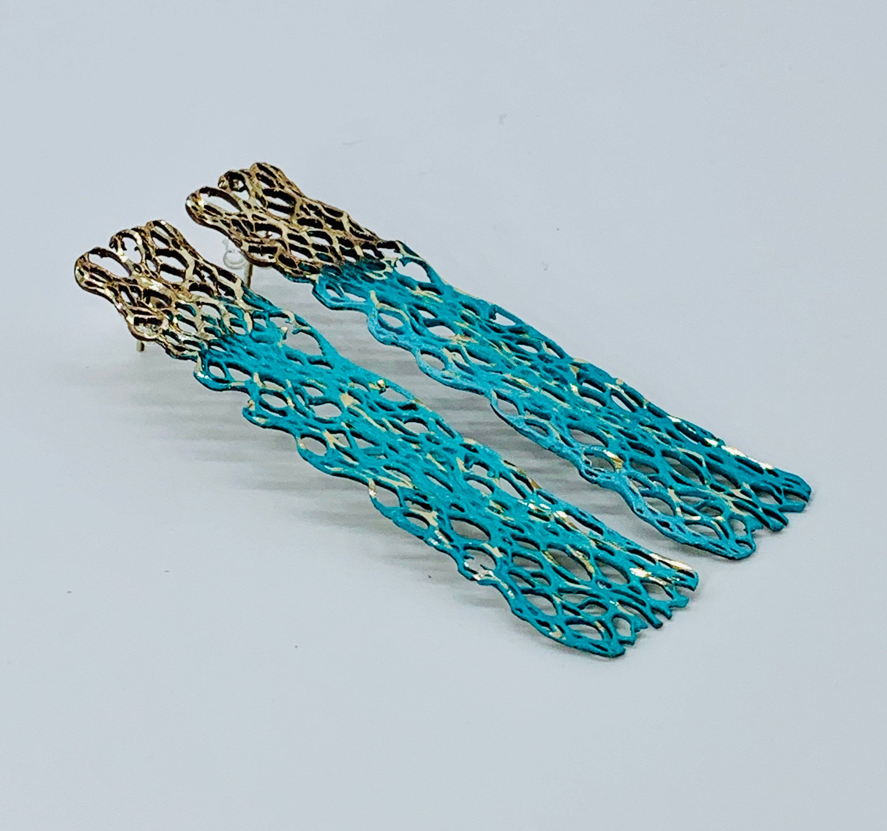 Maison Numero 12 - Vendita all'ingrosso Orecchini pendenti - Orecchini TRECY in bronzo e argento 92512