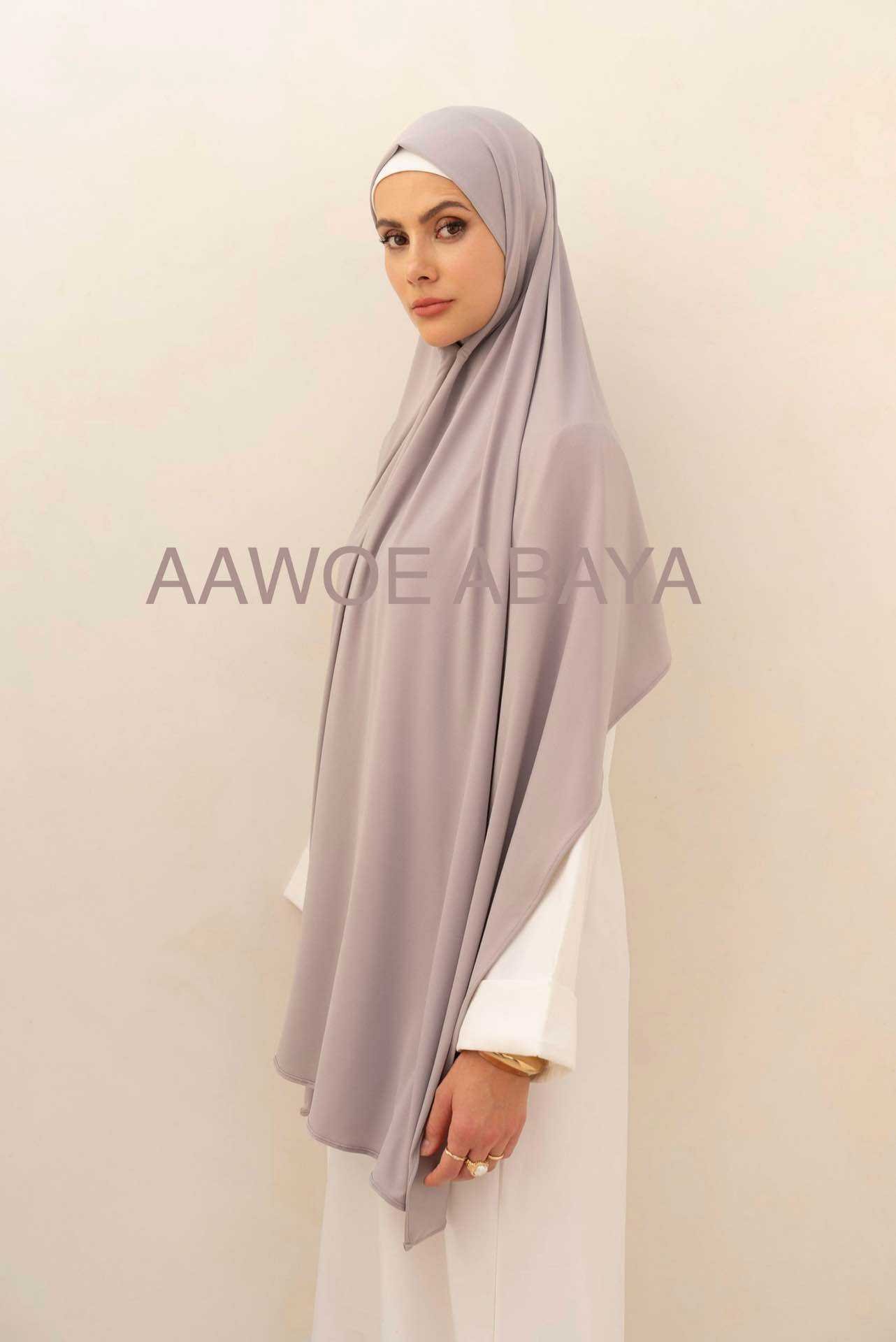 Aawoe Abaya - Venta al por mayor Hiyab - Mujer - Hijab de jersey con lazo rectangular - 70 x 200 cm - 24842