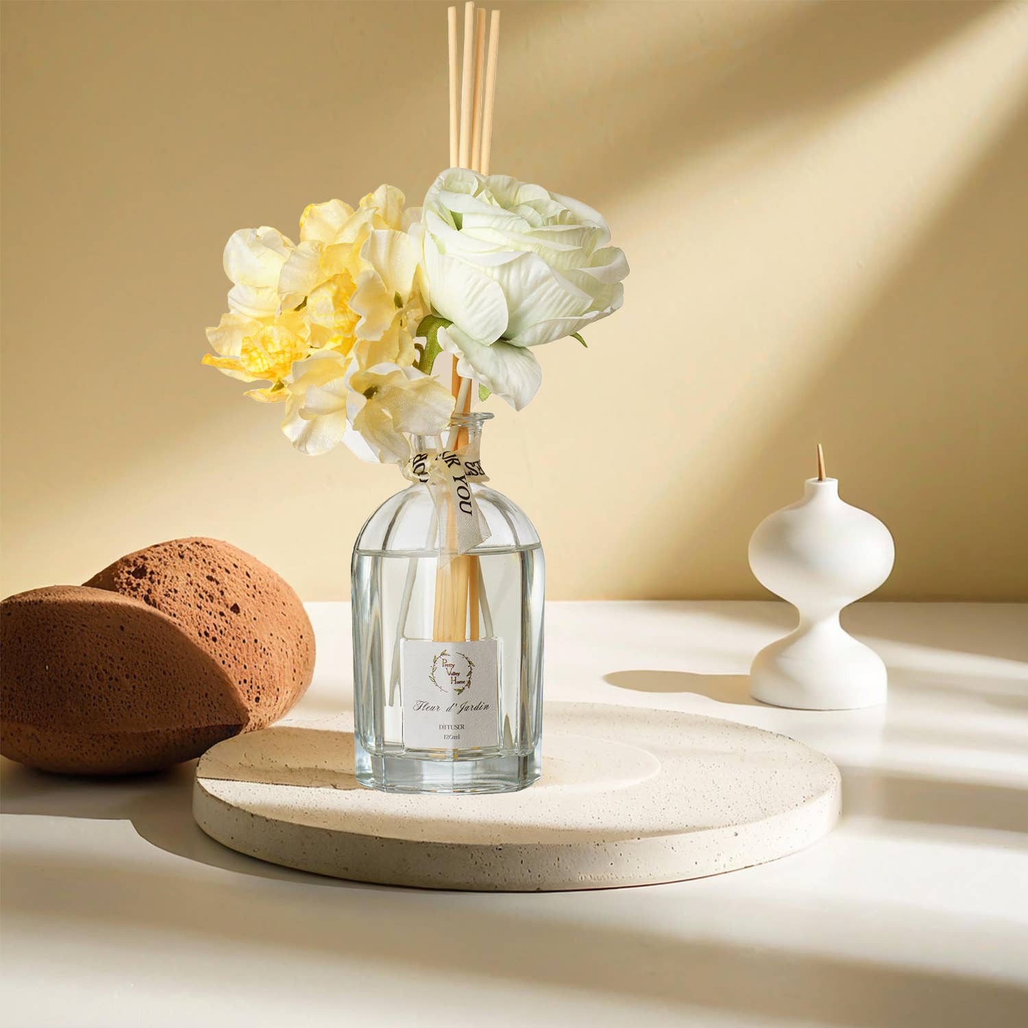 Pretty Valley Home - Wholesale Reed Diffuser - Reed Diffuser Sets Faux Flowers 120Ml / 4.05 FL Oz for Decor3