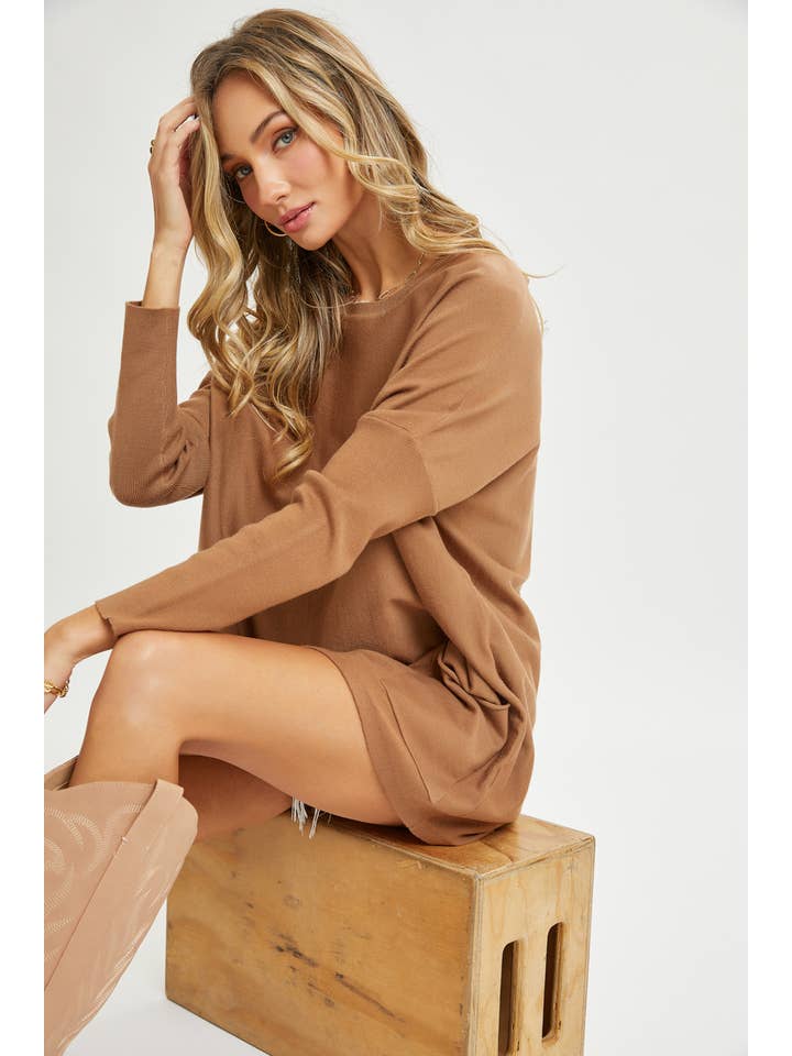 Sweet Lovely by Jen - Vendita all'ingrosso Maglia larga - Donna - MAGLIONE A GIROCOLLO OVERSIZE/VESTIBILITÀ AMPIA72