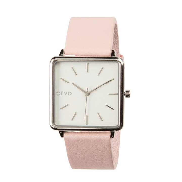 Arvo – wholesale Armbandsur - Dam – Arvo tid fyrkantig klocka Silver gåva Set