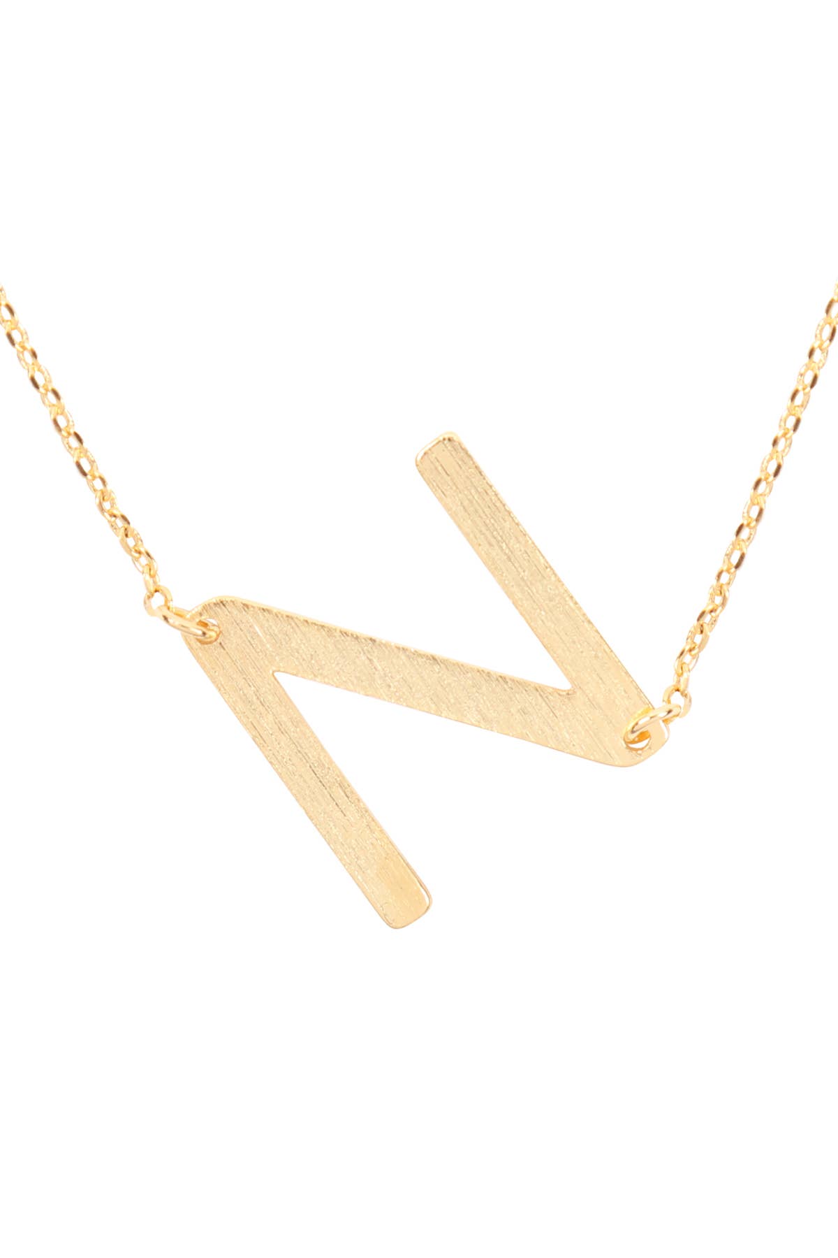 MYS Wholesale Inc - Wholesale Pendant/Charm Necklace - Initial Rough Finish Chain Necklace46